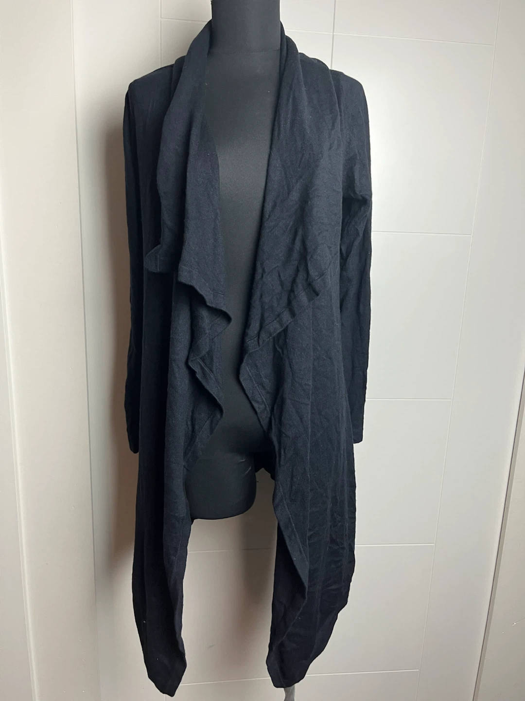 Hilary Radley Black Waterfall Cardigan M/M