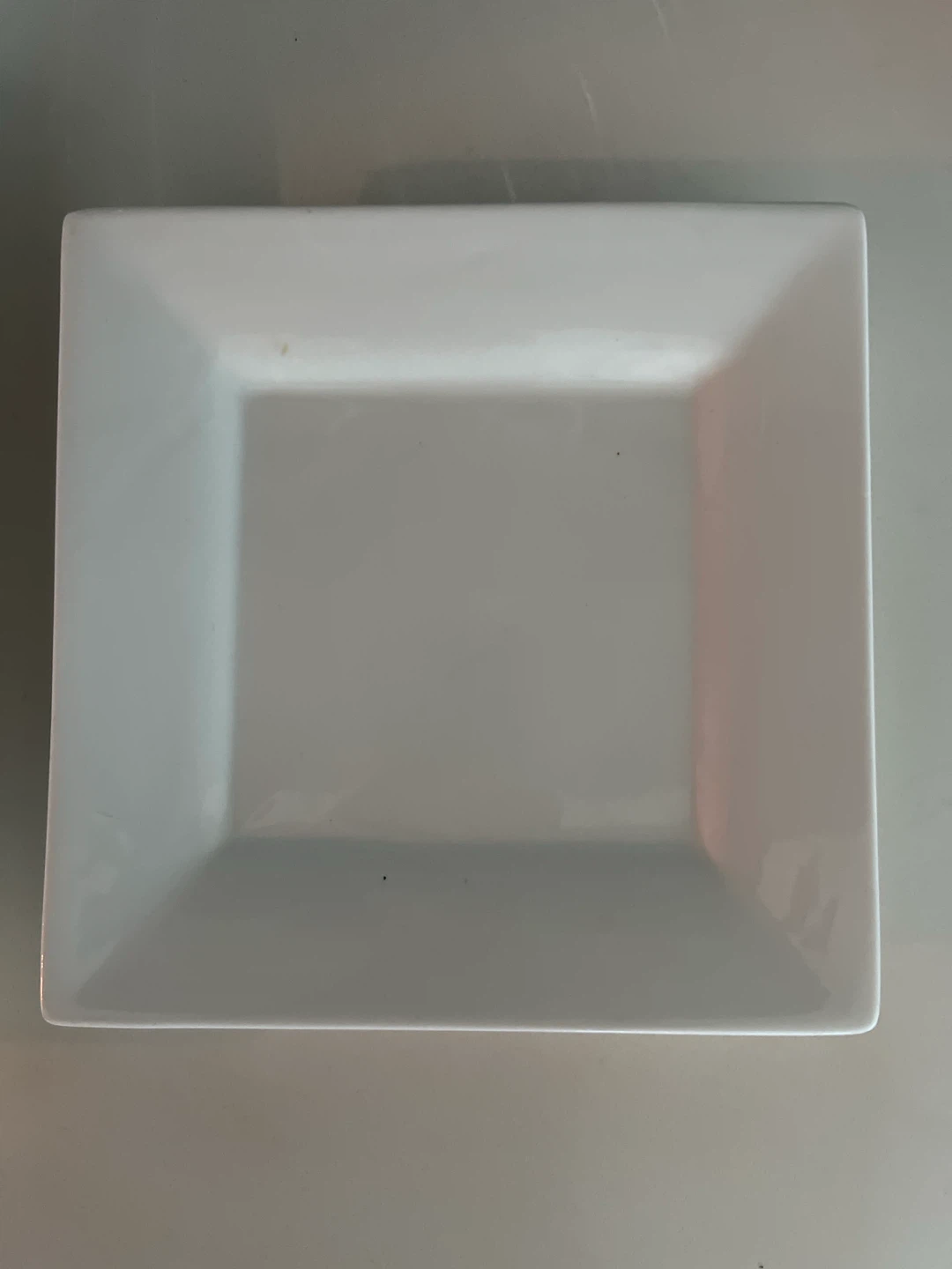 Set of four square dinner plates and salad plates - photo 4