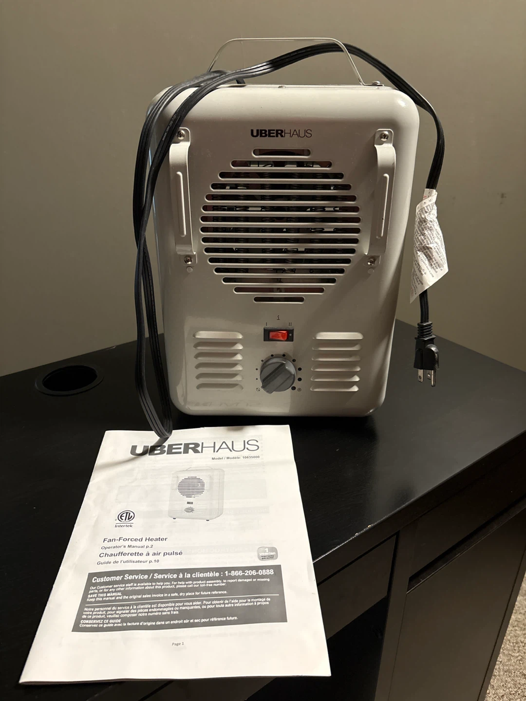 UBERHAUS Fan-Forced Heater