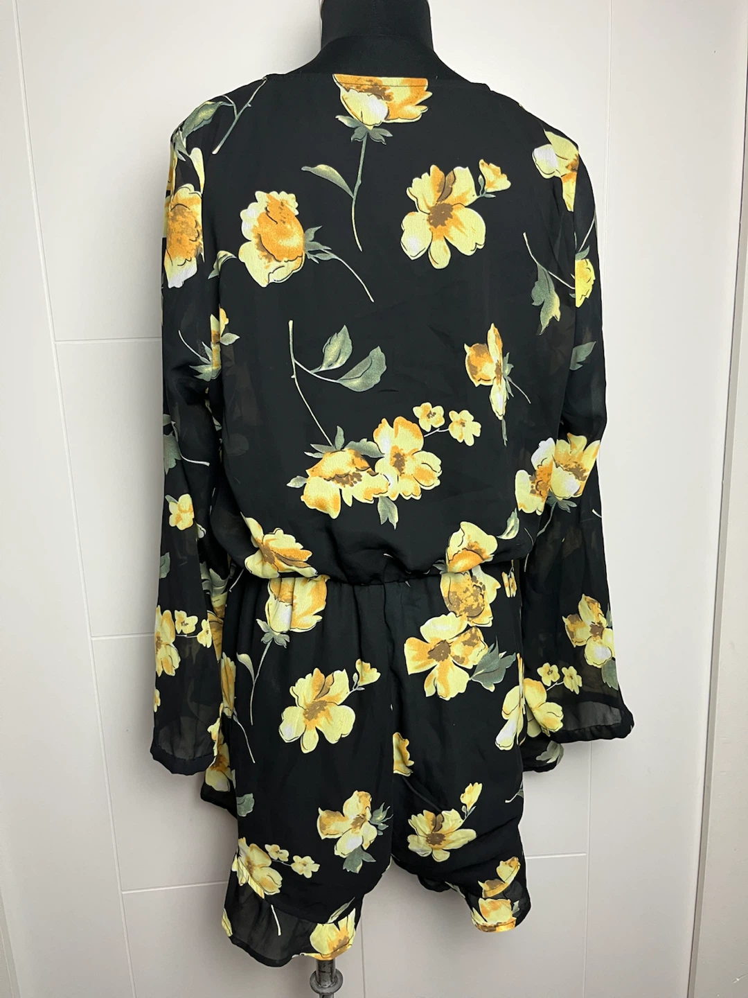 Black Floral Romper - photo 2