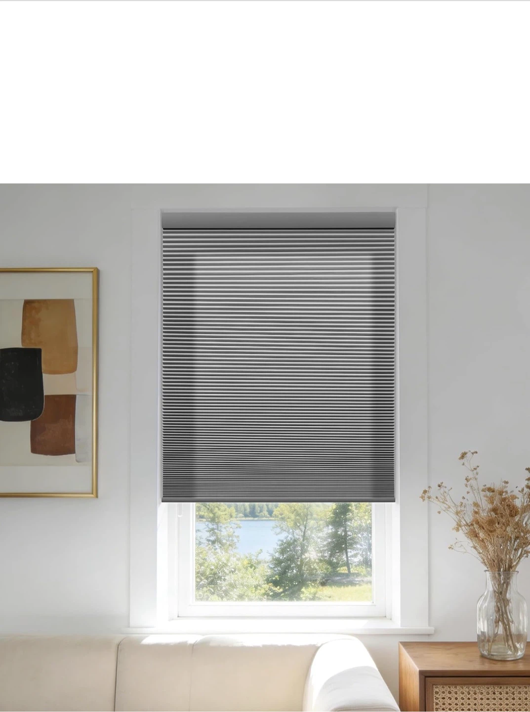 Like New Cordless Blackout Cellular Shades / Honeycomb Blinds