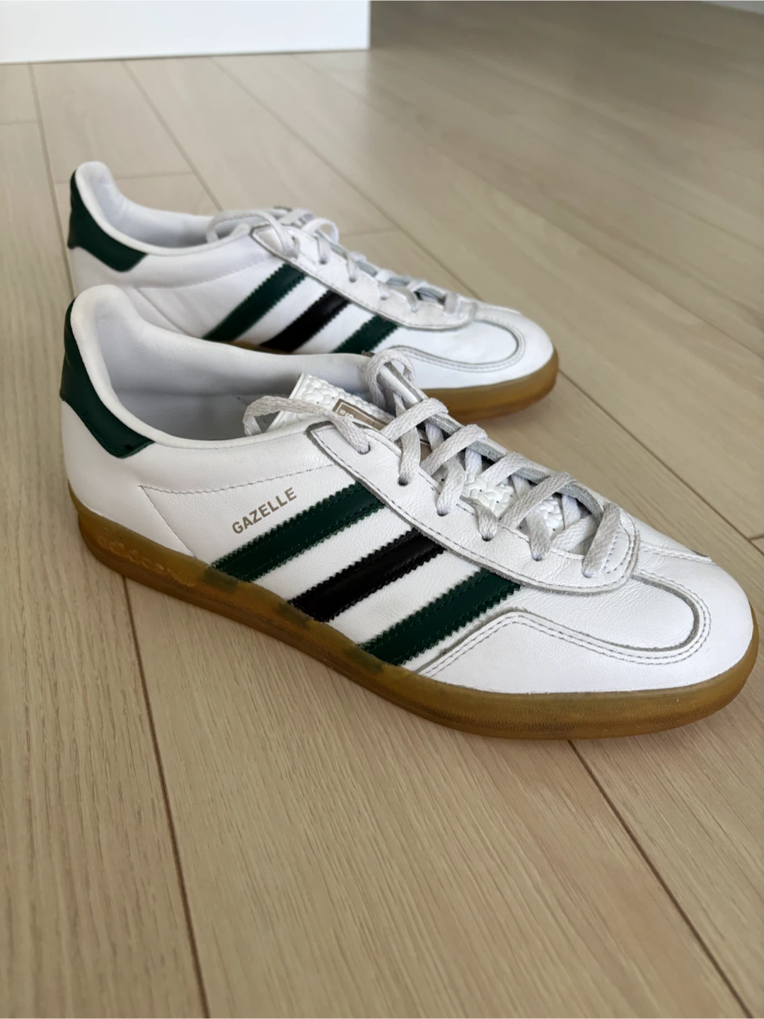 Adidas Gazelle Indoor Shoes - White/Green - photo 3
