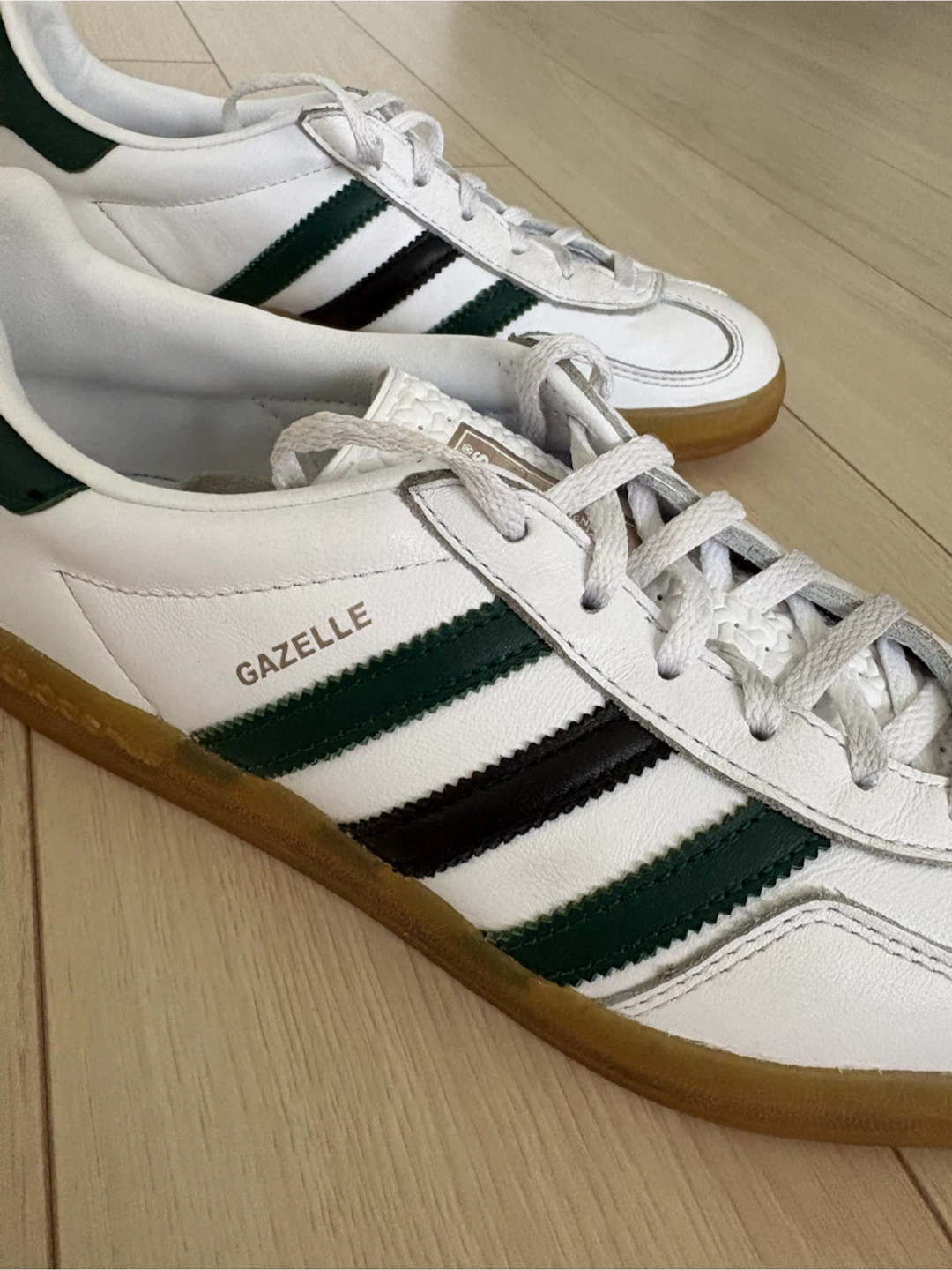 Adidas Gazelle Indoor Shoes - White/Green - photo 4