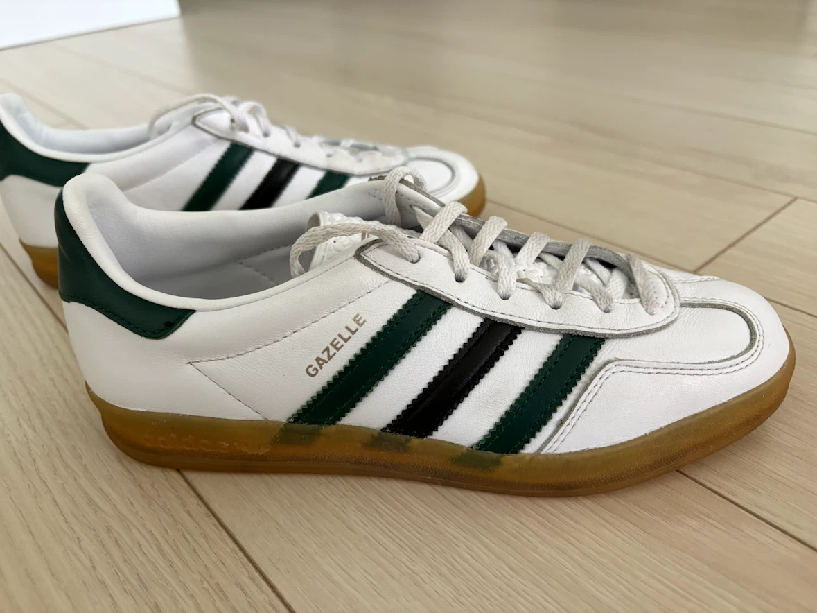 Adidas Gazelle Indoor Shoes - White/Green - photo 5