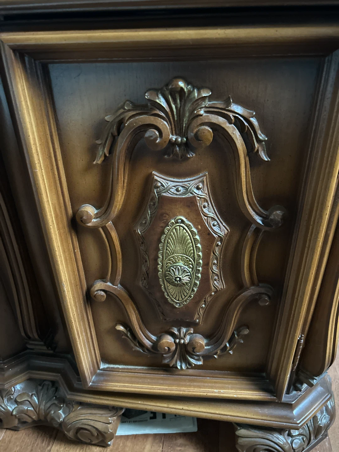 Antique Wooden Dresser with Ornate Details - photo 2