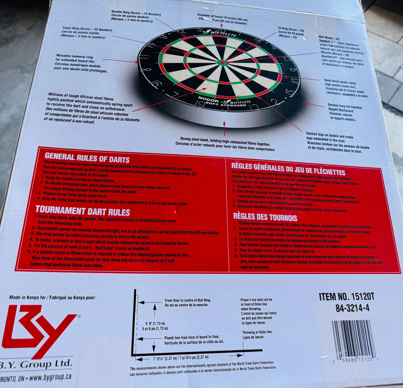 Dartboard Wiftflyte Nodr Tournament Bristle - photo 4