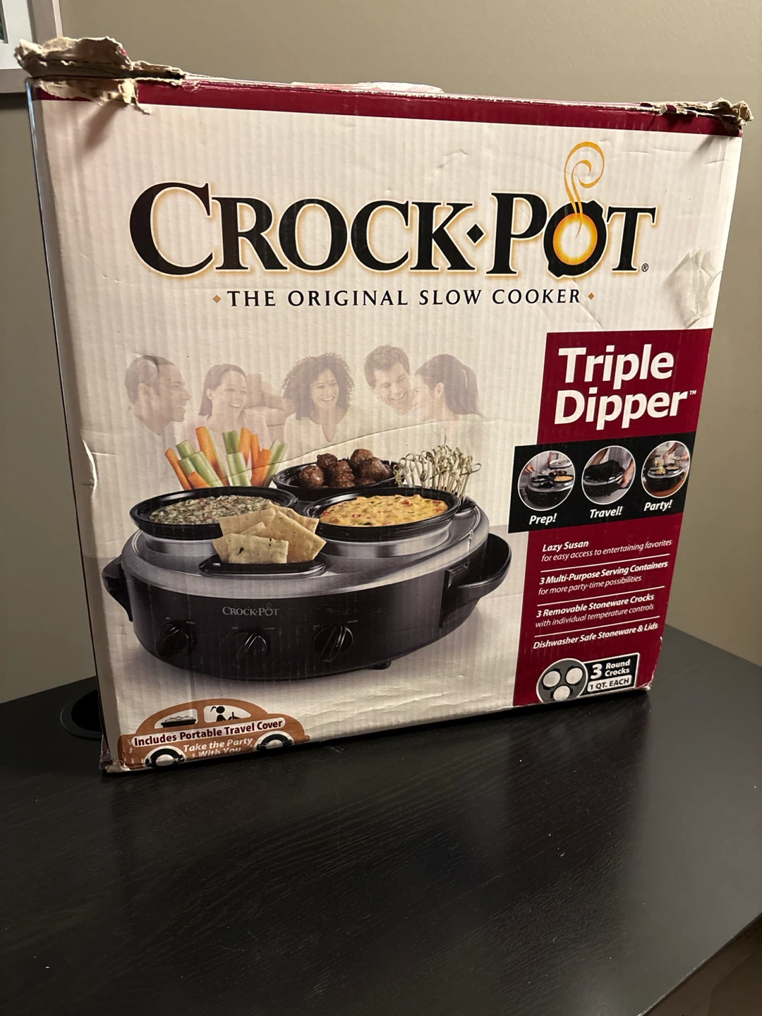 Crock-Pot Triple Dipper Slow Cooker