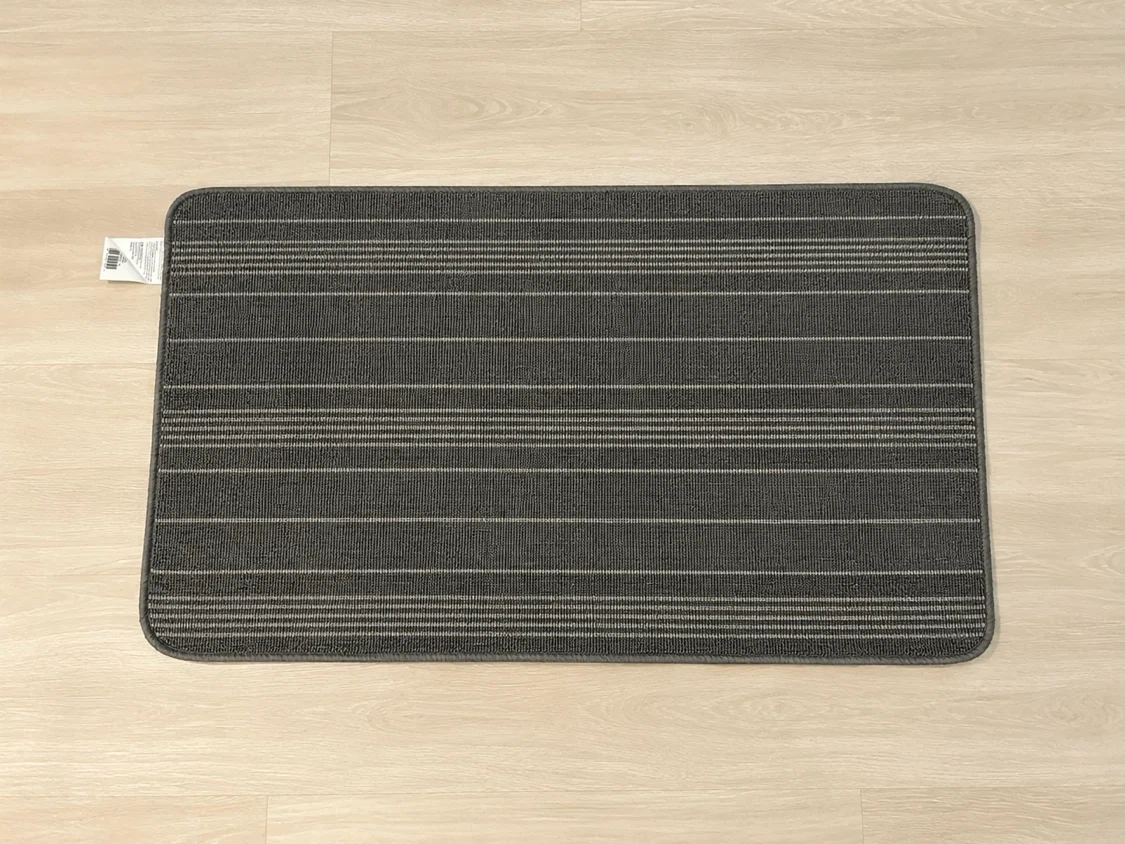 Grey Striped Floor Mat- Brand new - photo 2