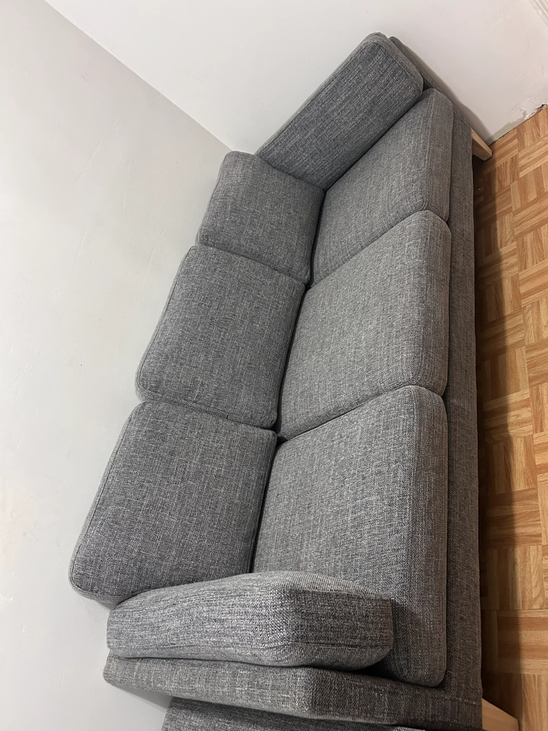 Noelle Graphite Woven Sofa - photo 3