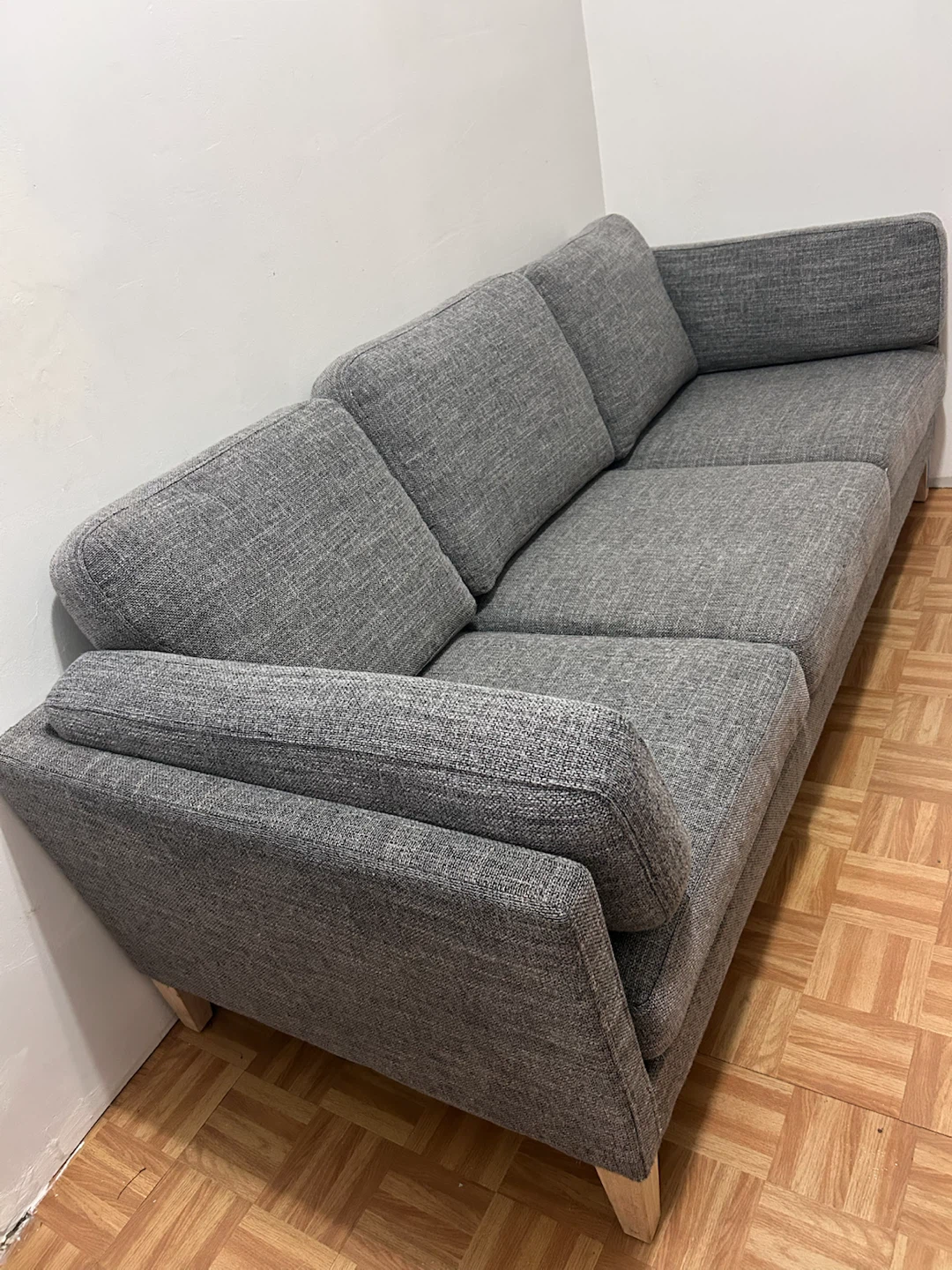 Noelle Graphite Woven Sofa - photo 4