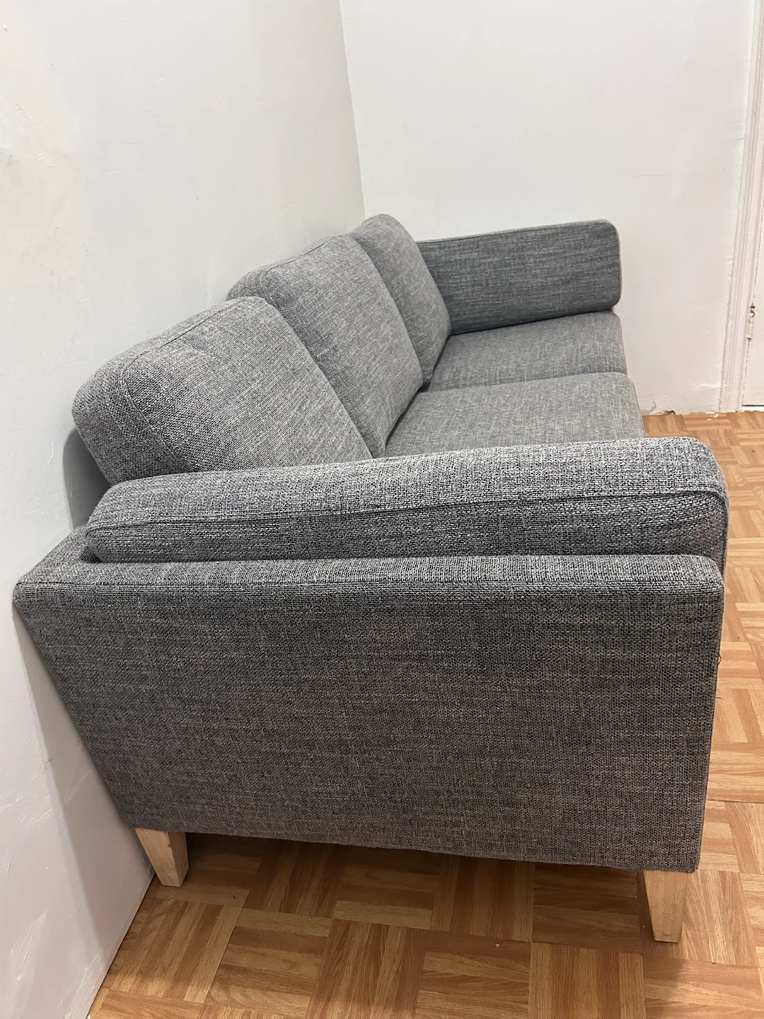 Noelle Graphite Woven Sofa - photo 5
