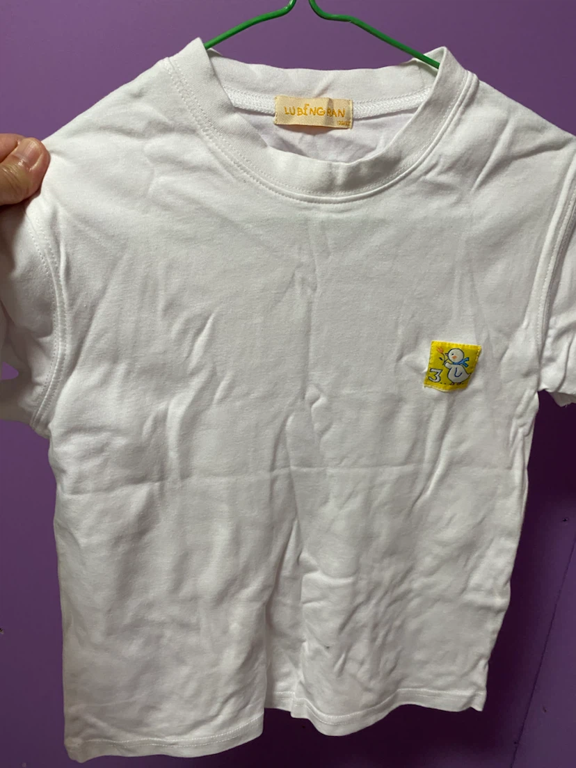 LUBENG RAN White T-Shirt with Duck Patch