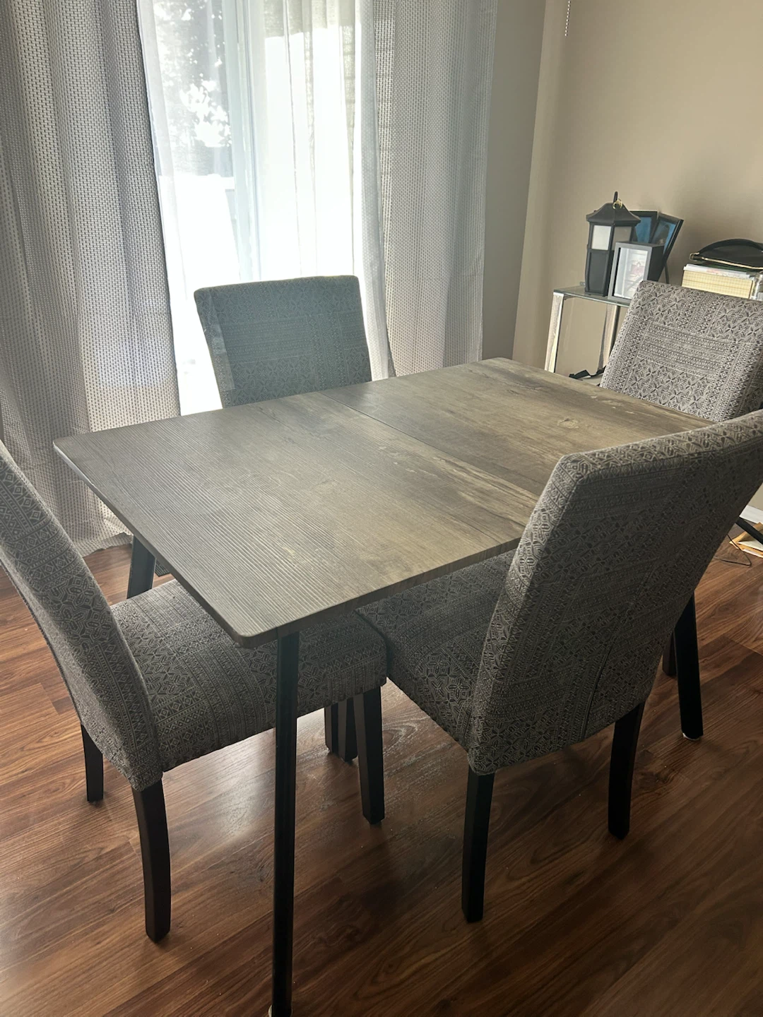 Dining Table and 4 Chairs Set