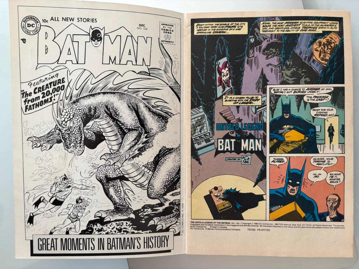 The Untold Legend of the Bat-Man DC Comics No. 1 - photo 2