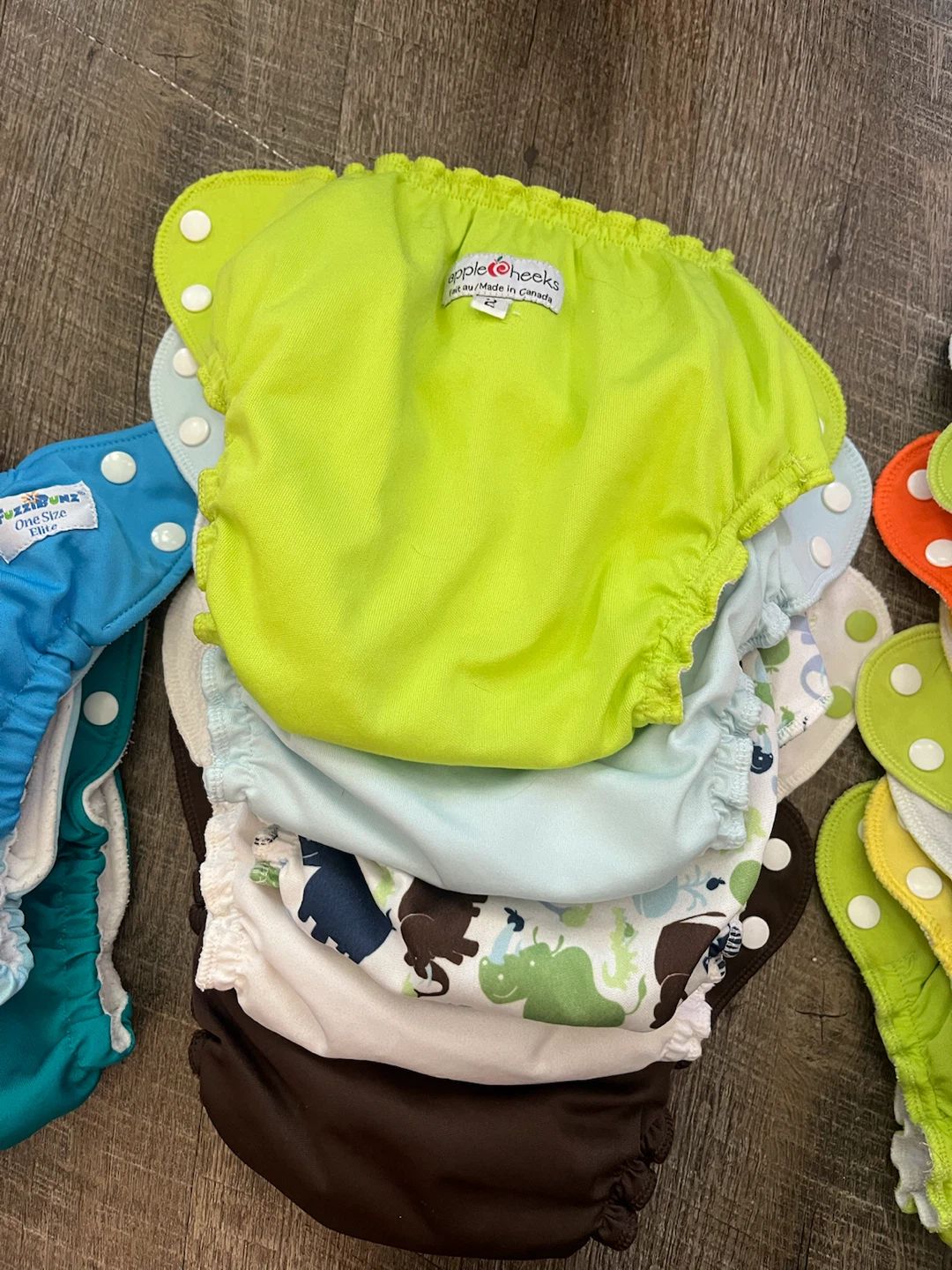 Applecheeks & Fuzzibunz Reusable Cloth Diapers - photo 4