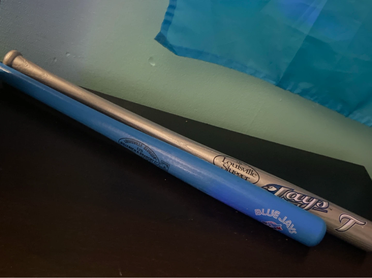 Blue Jays mini baseball bats