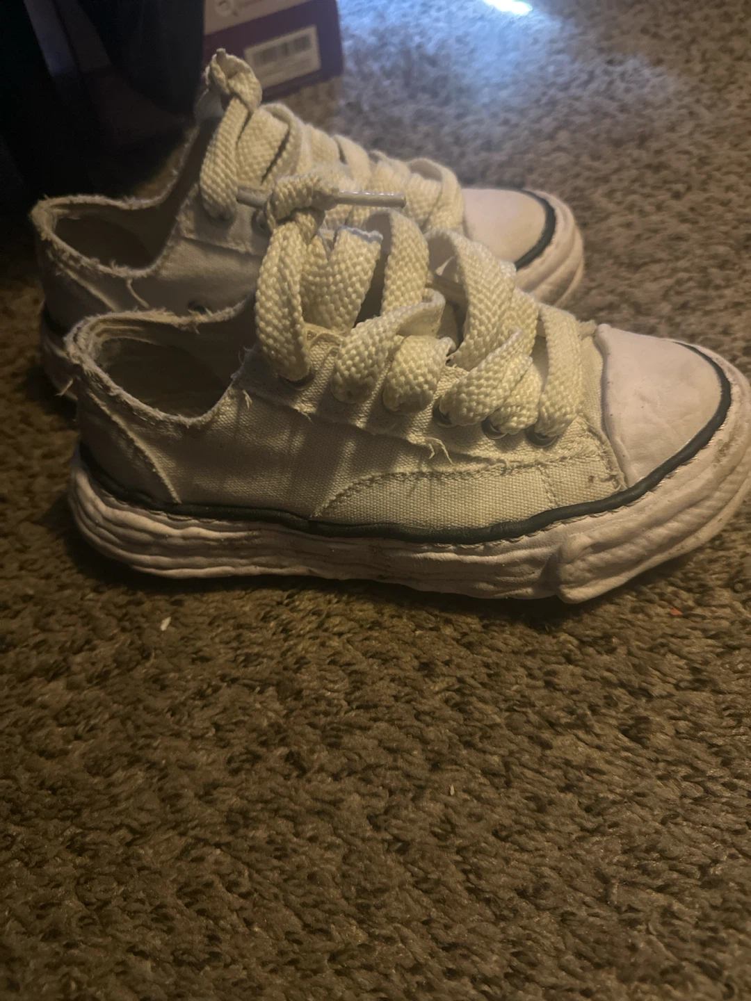 White MMY Canvas Low Top Sneakers - photo 3