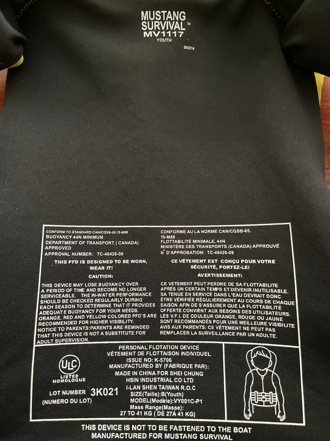 Mustang Youth Life Jacket - photo 4