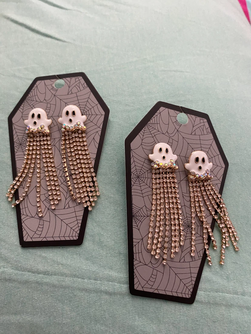 Halloween Ghost Dangle Earrings $10 for both $5 each