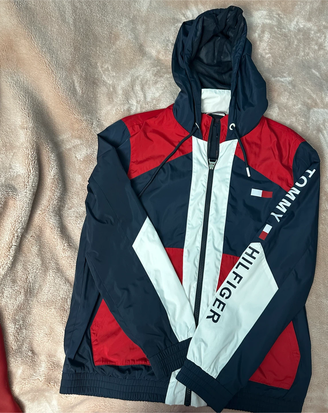 Tommy Hilfiger Colorblock Hooded Windbreaker Jacket