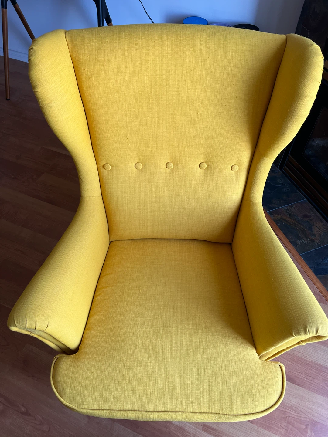 IKEA STRANDMON armchair and footstool - photo 2