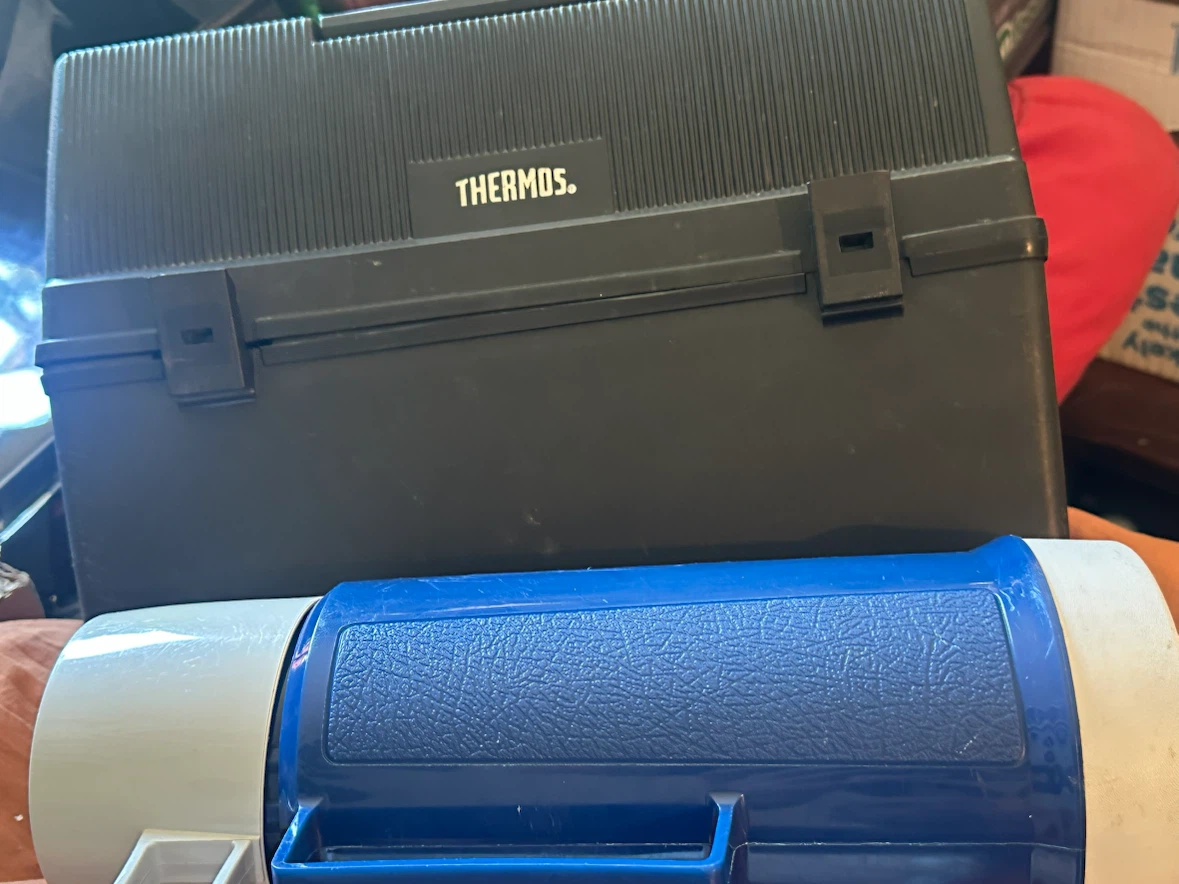 Vintage thermos lunchbox and thermos