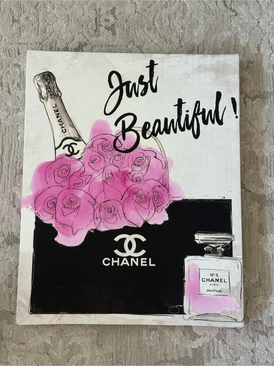 Chanel "Just Beautiful" Canvas Wall Art