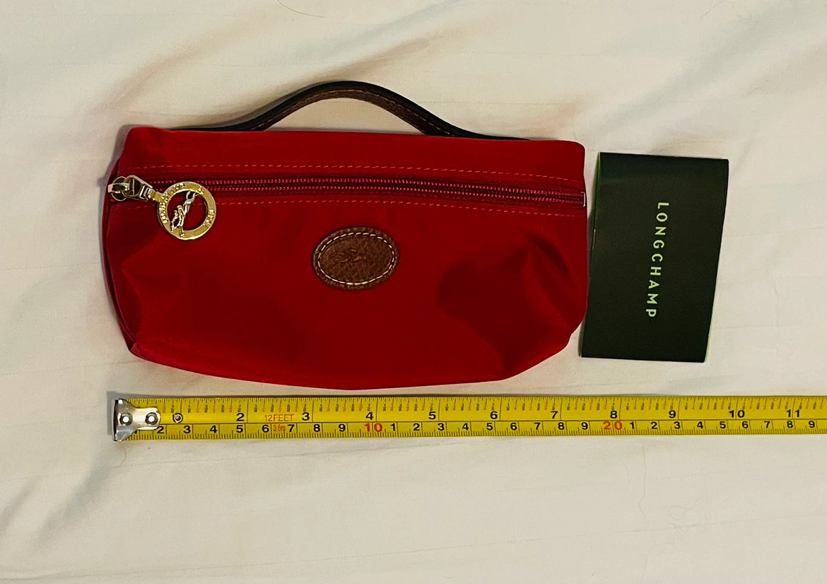 Longchamp red accessories bag