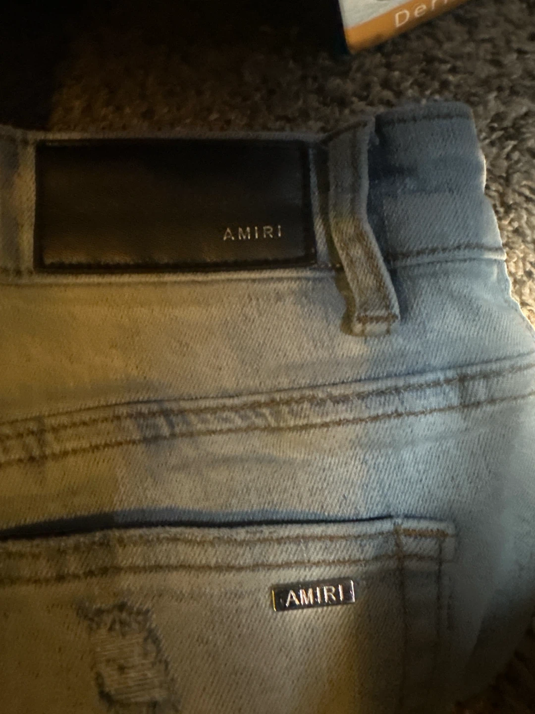 AMIRI distressed light wash jeans - photo 3