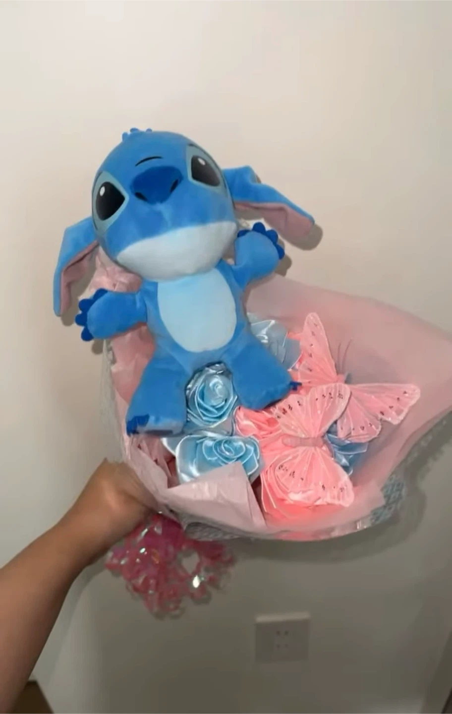 Stitch Plush Bouquet with Butterflies