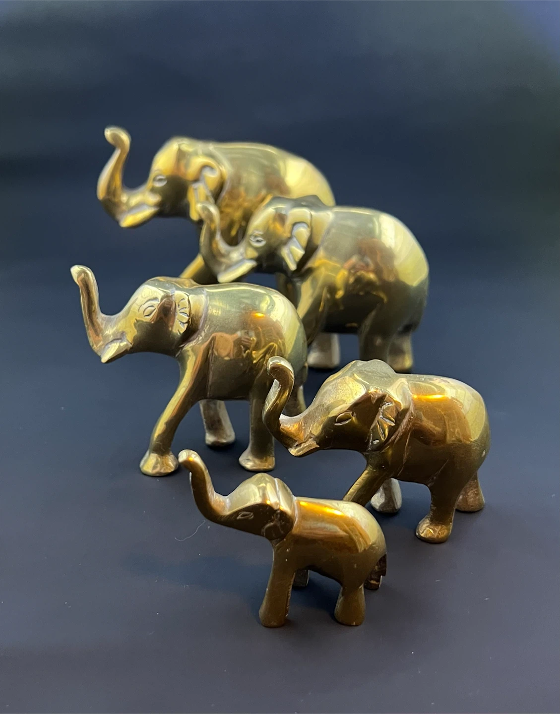 Vintage Brass Elephants - photo 5
