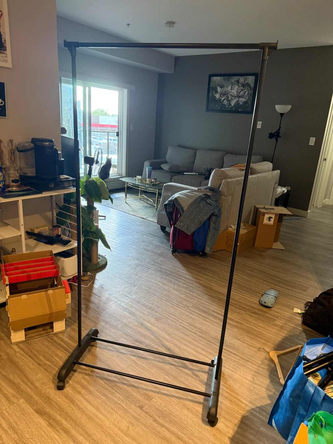 ✨Moving sale✨Black Garment Rack on Wheels