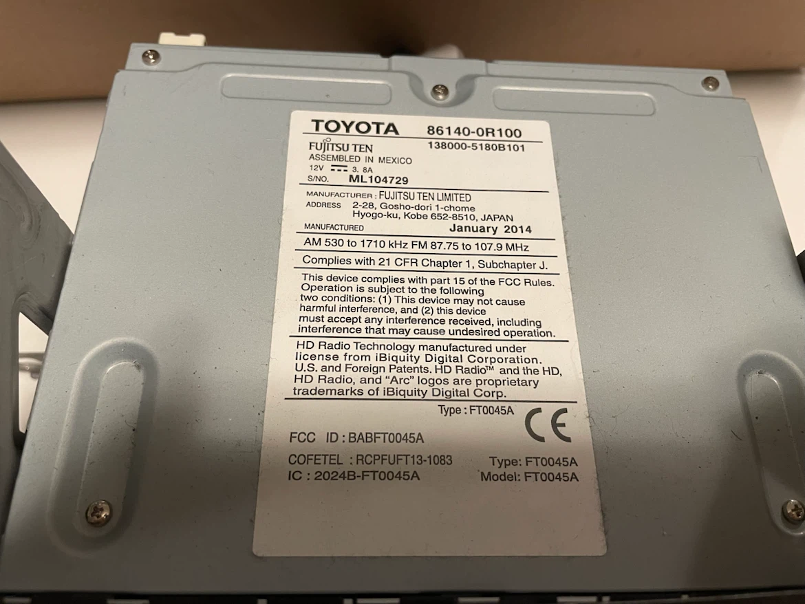 Toyota Rav4 OEM Head Unit and Vent Bezels - parts only - photo 2