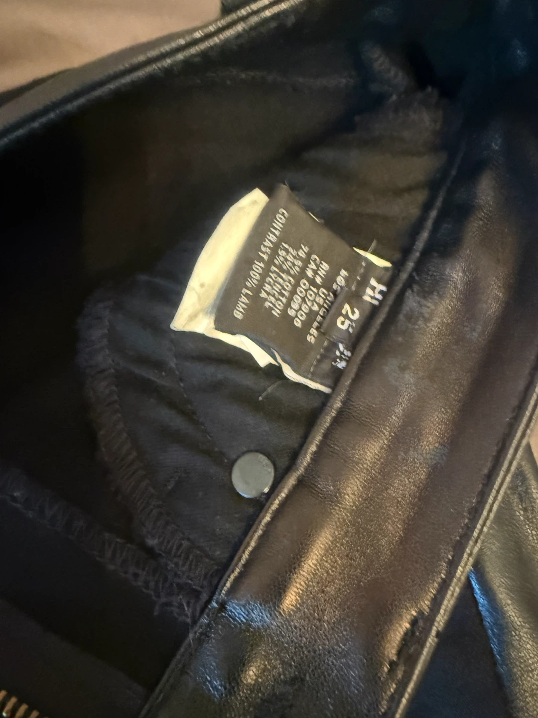 Hudson Black Jeans with Leather Accents - photo 2