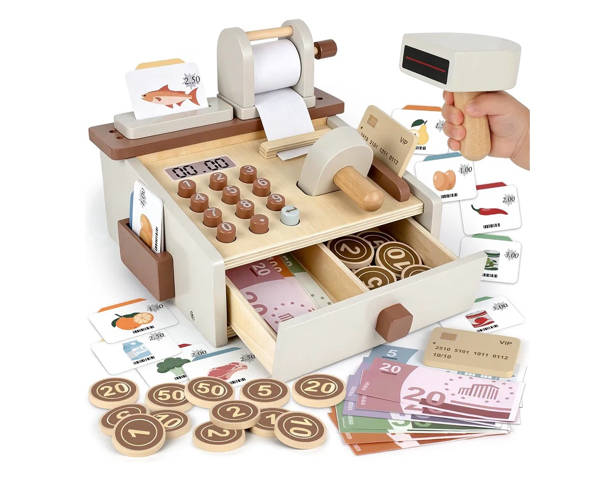 AIRLAB Wooden Play Cash Register Toy - photo 3