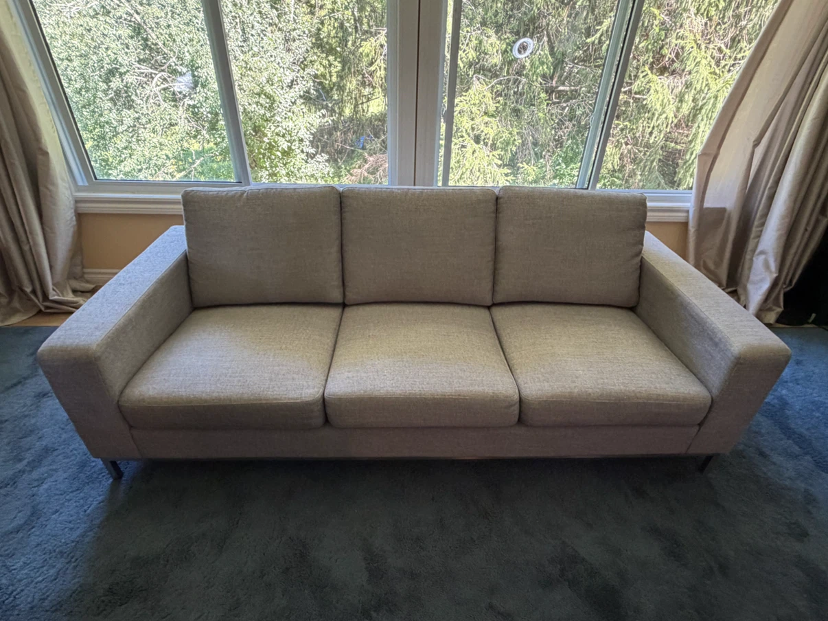 Light Grey 3-Seater Sofa