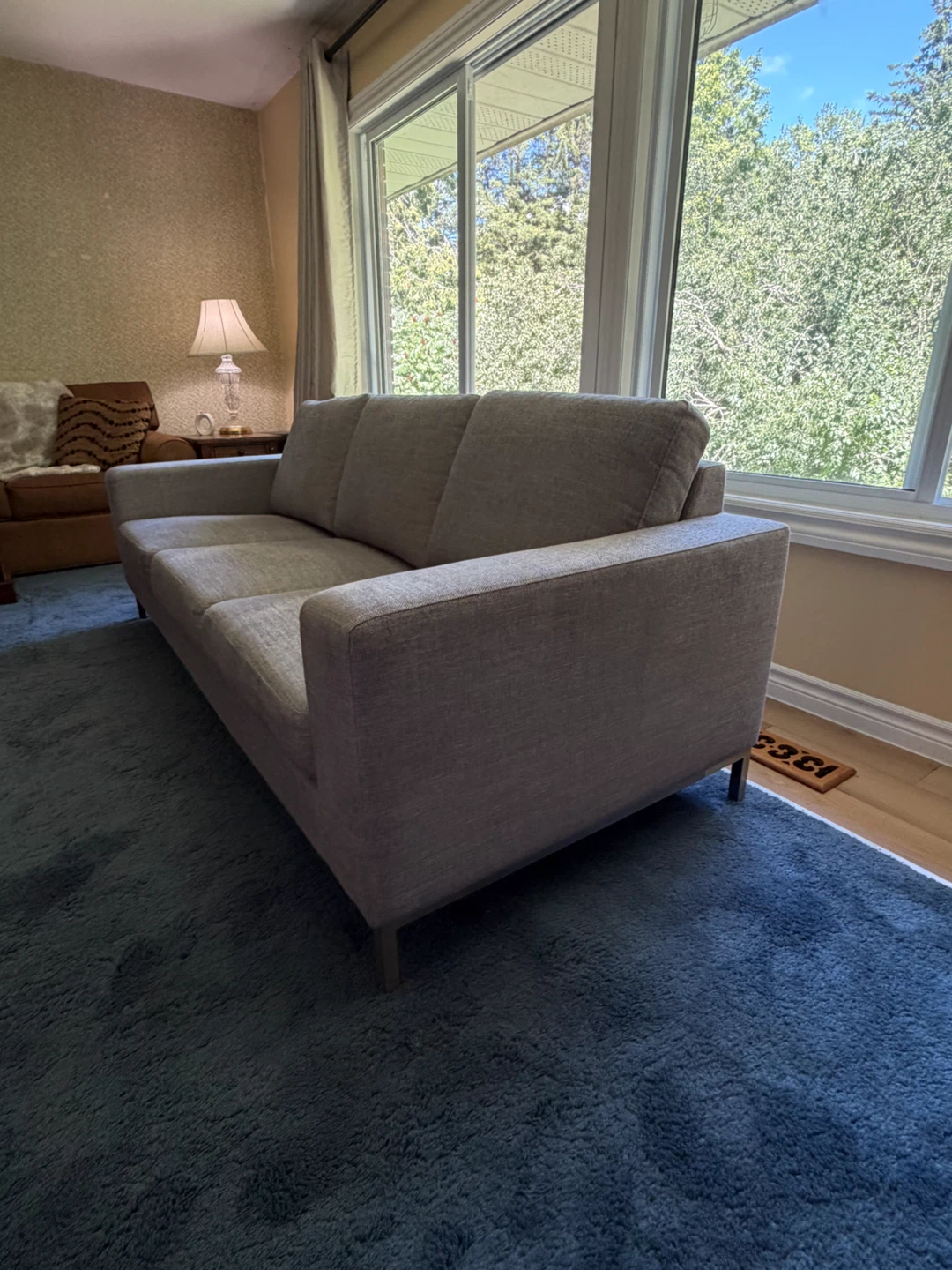 Light Grey 3-Seater Sofa - photo 3