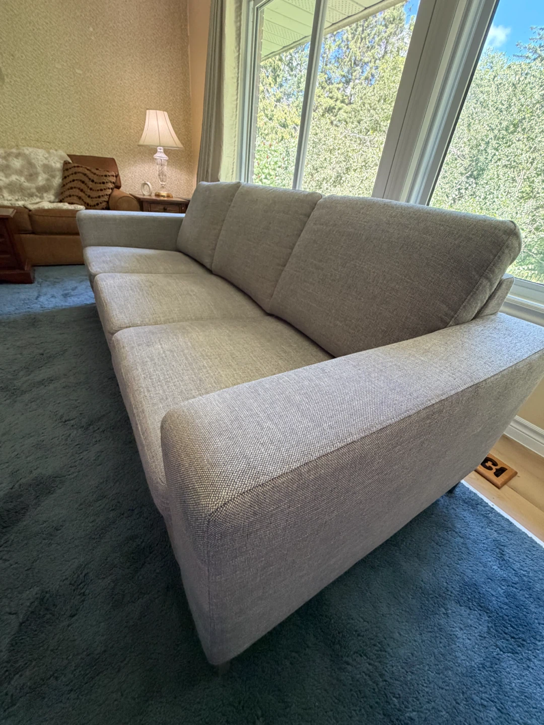 Light Grey 3-Seater Sofa - photo 5