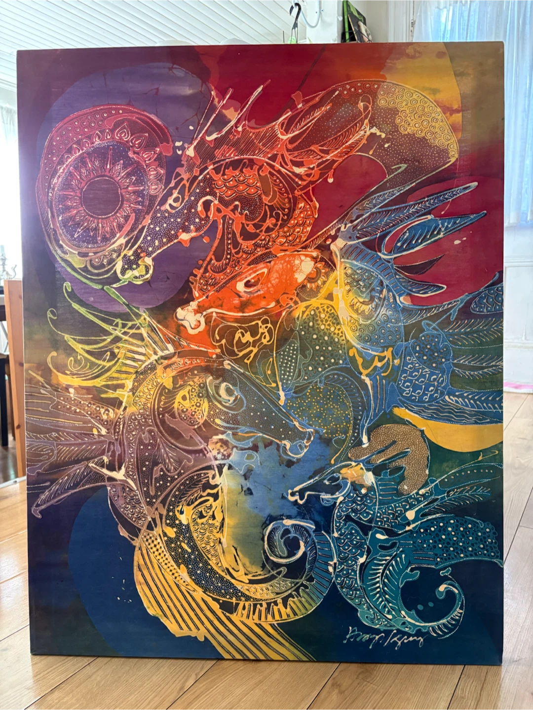 Vibrant Indonesian Wax Artwork
