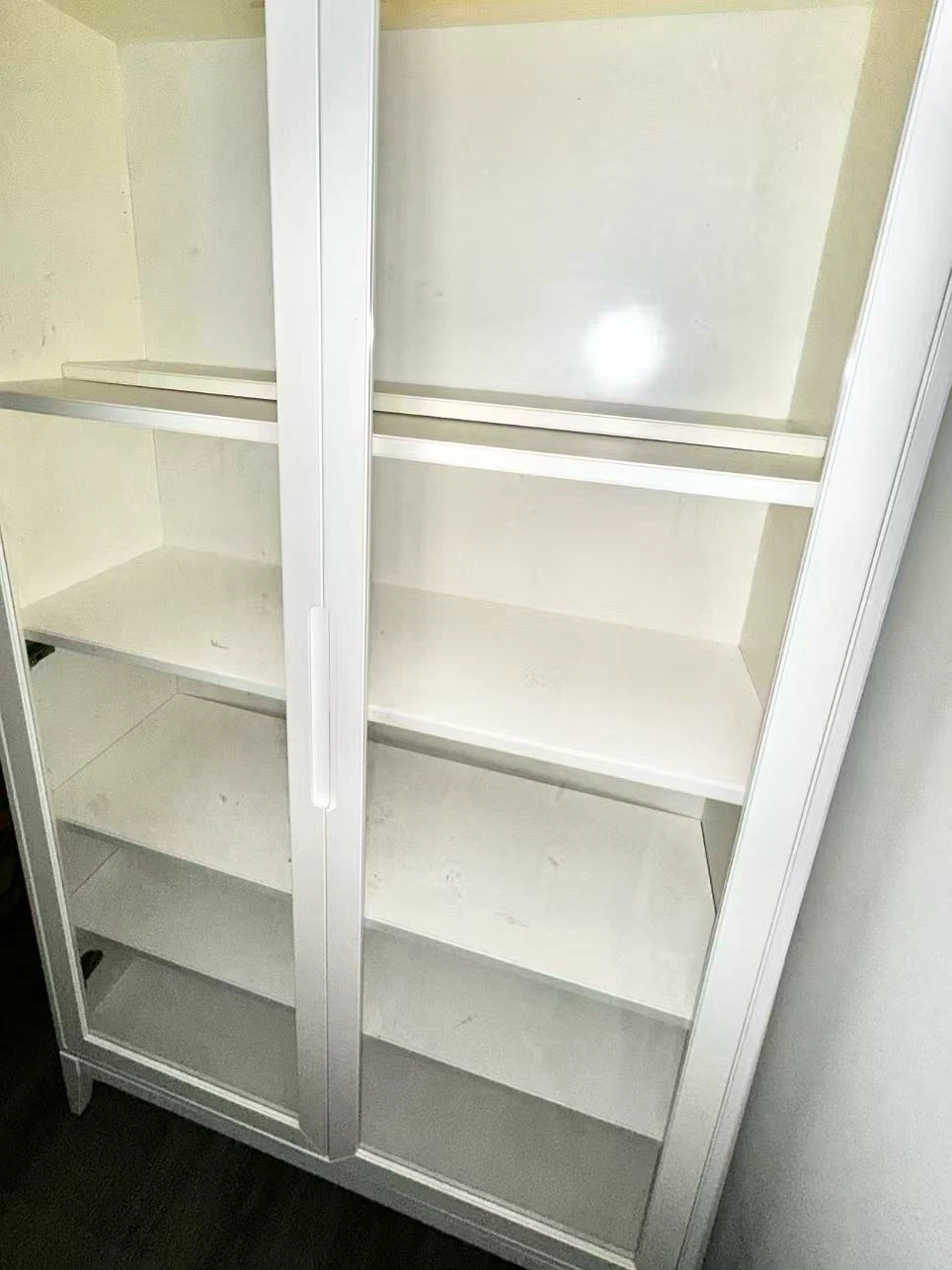 White Glass Door Book cabinet / Sideboard - photo 2