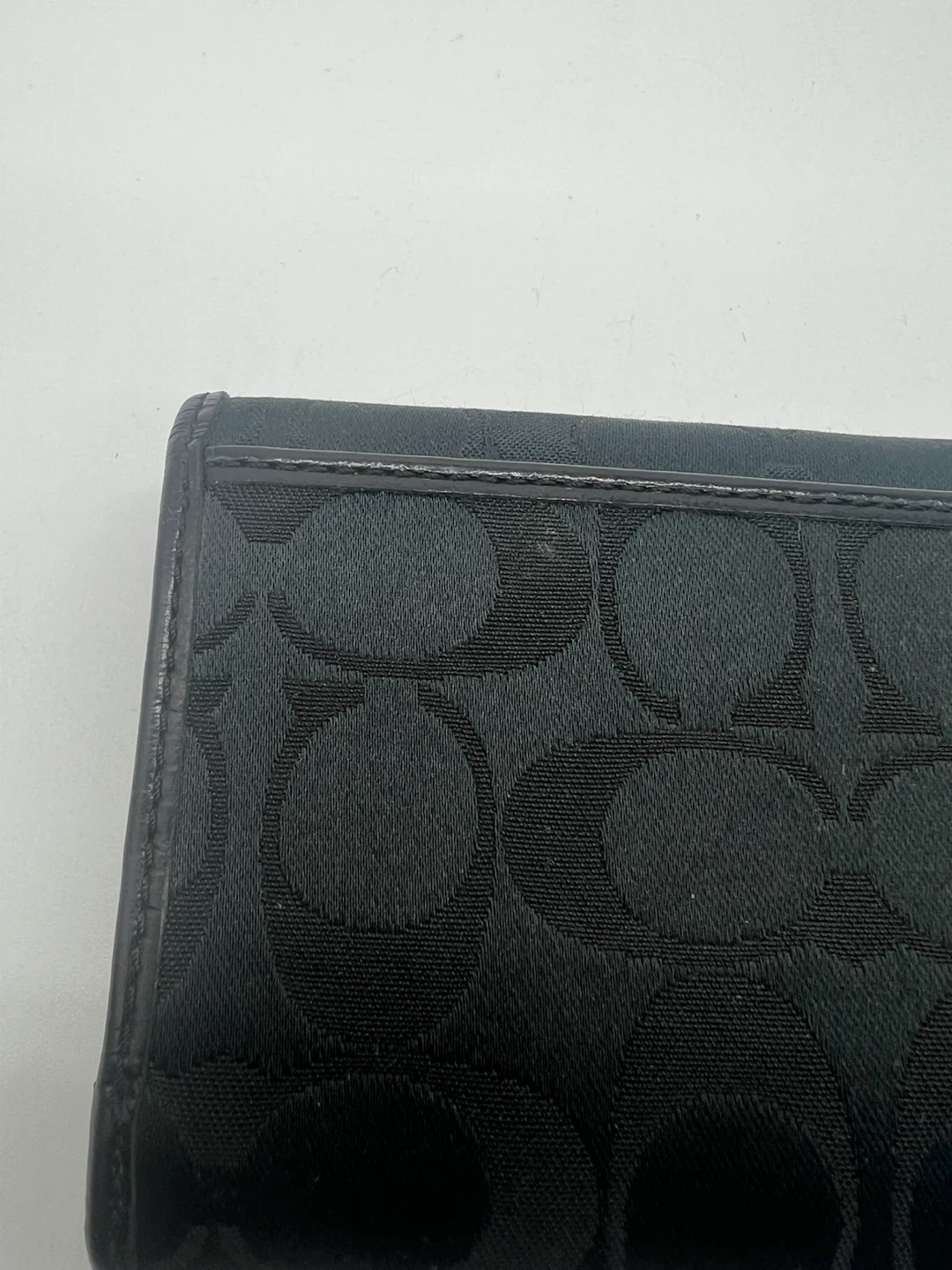 Coach Y2K Vintage Black Monogram Compact Wallet - photo 5