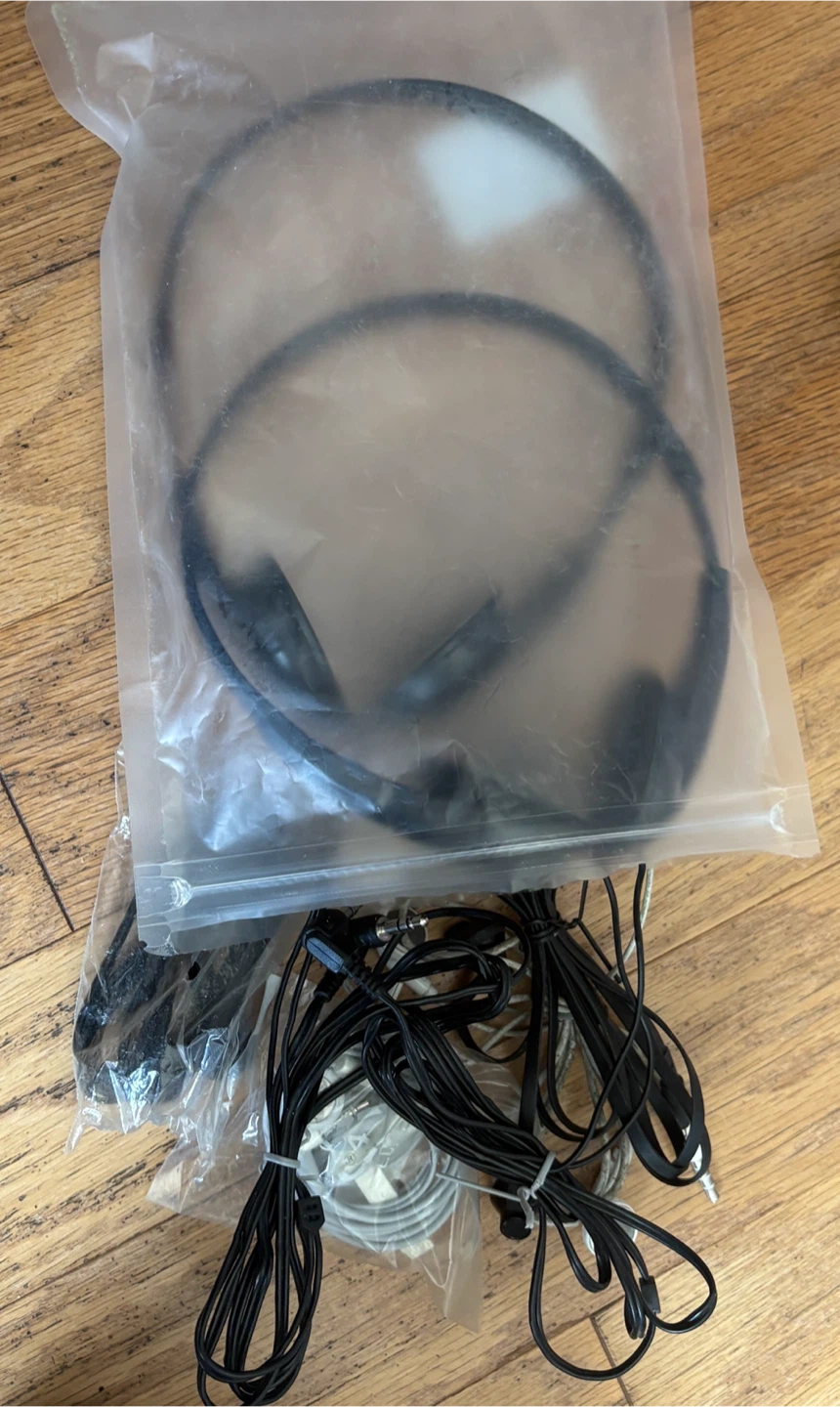 Free bag of head phones