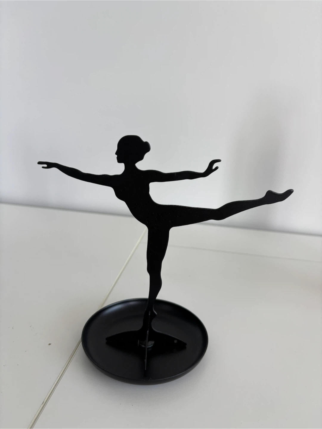 Black Metal Ballerina accessories Holder Stand
