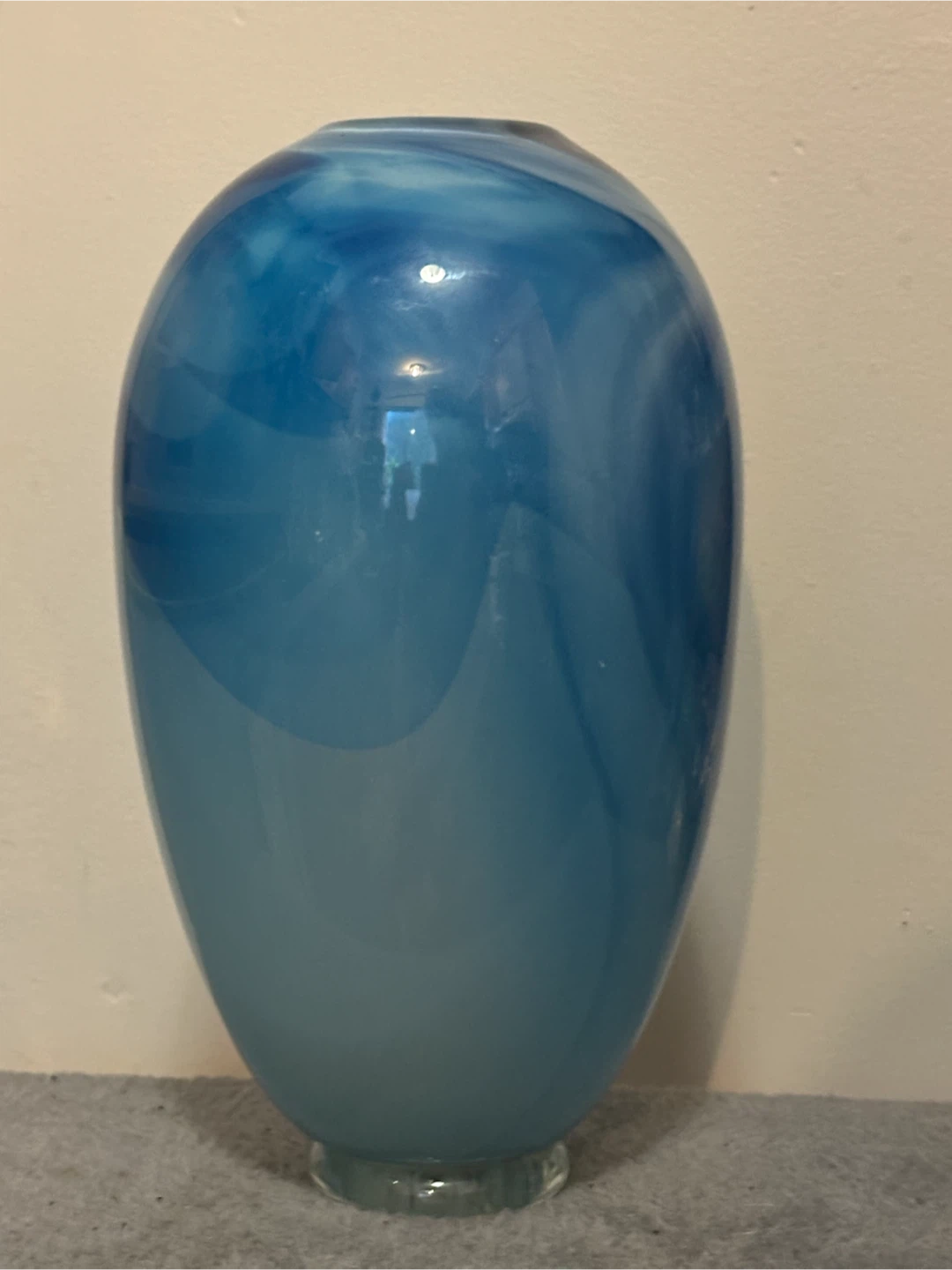 Large Signed Chris Clark Art Glass Vase - photo 3