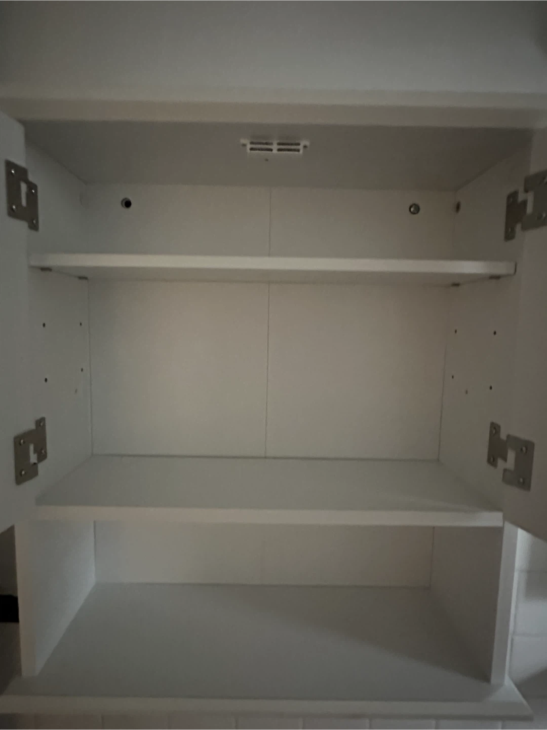 White Wall Cabinet with Two Doors - photo 4