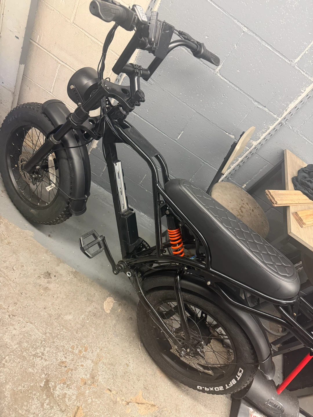 Black Fat Tire Electric Bike