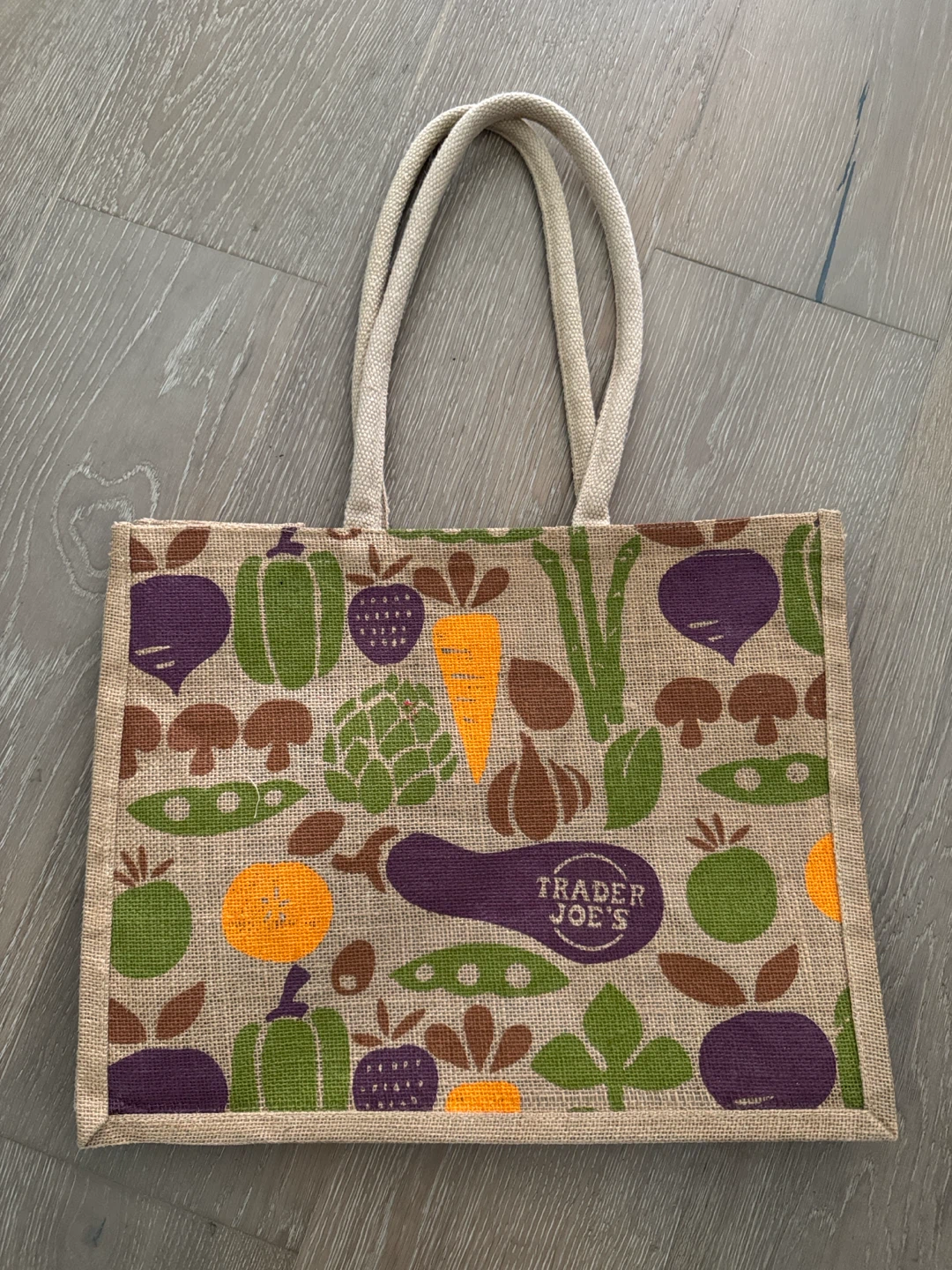 Trader Joe's Jute Bag - Reusable Shopping Tote