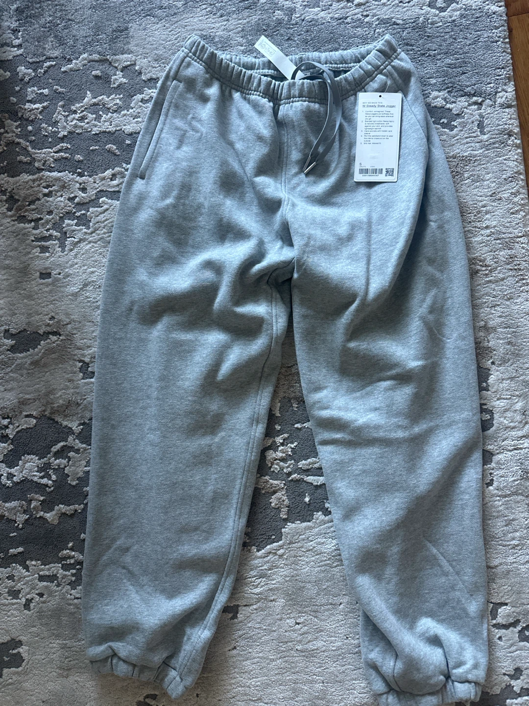 New Lululemon baggy Jogger Sweatpants Size S Grey - photo 2