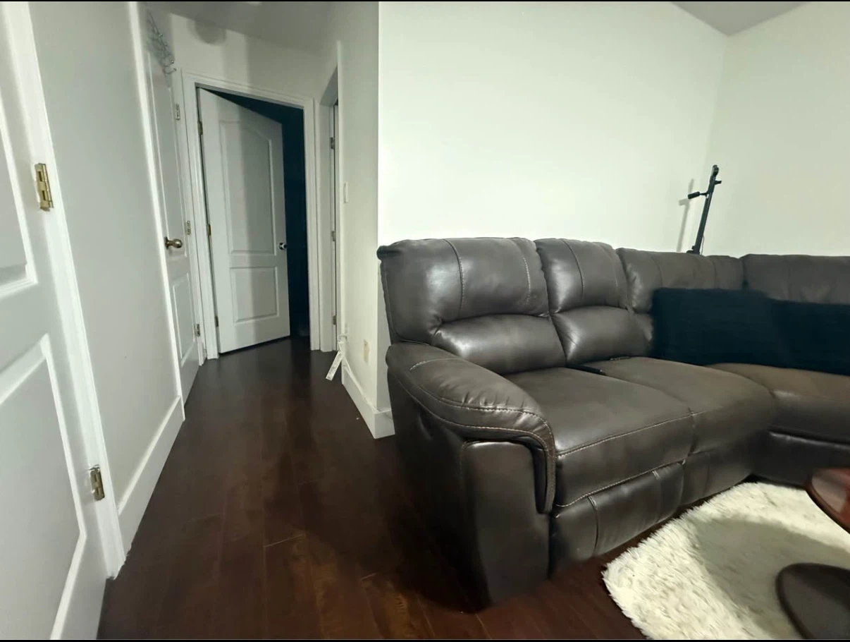 Brown Leather Sectional Sofa L shaped - photo 4