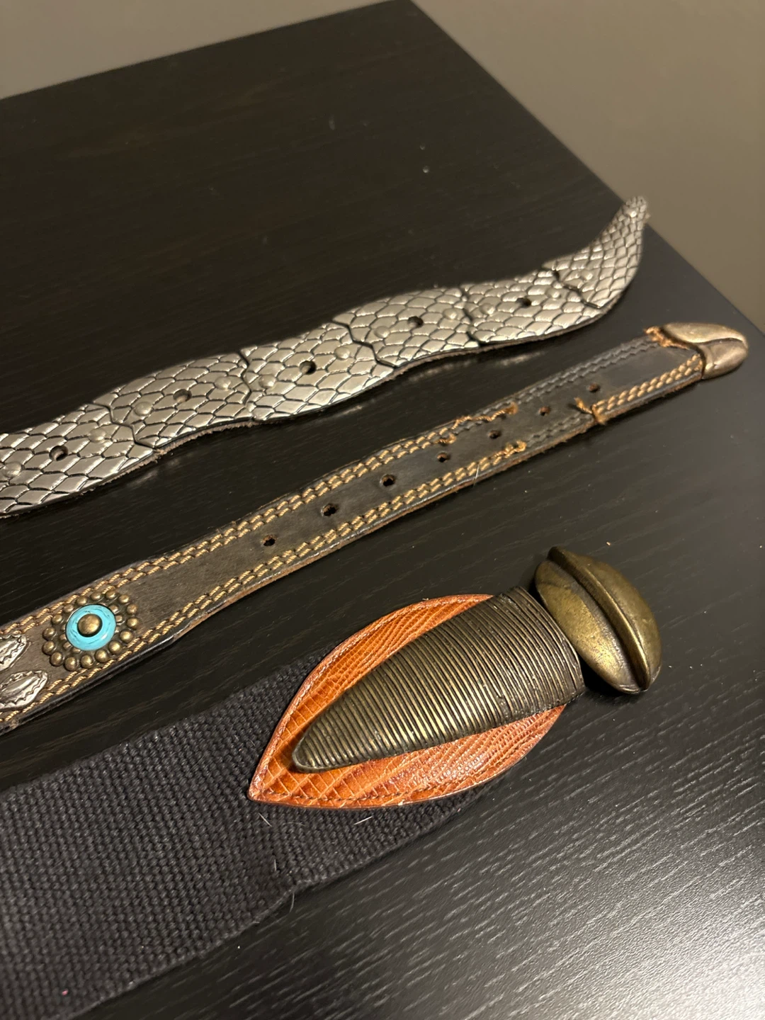 Three Decorative Fashion Belts - photo 2